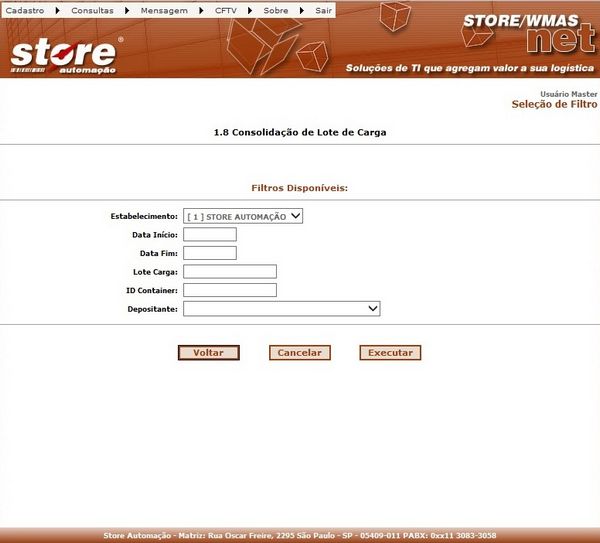 1.8 CONSOLIDAÇÃO DE LOTE DE CARGA